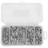500PCS Single Double Barrel Crimping Sleeve Fishing Line Wire Leader