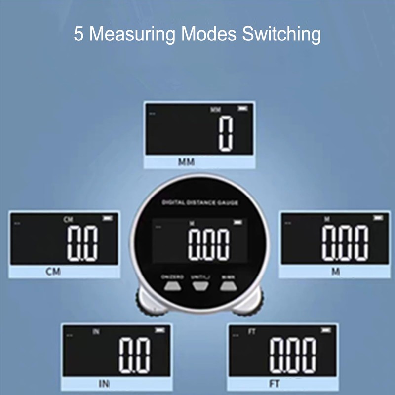 Digital Tape Measure, 656.2ft Long Distance Electronic Rolling Ruler LCD