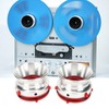 1 Pair NAB Hub Adapters Professional Polished Aluminum Reel to