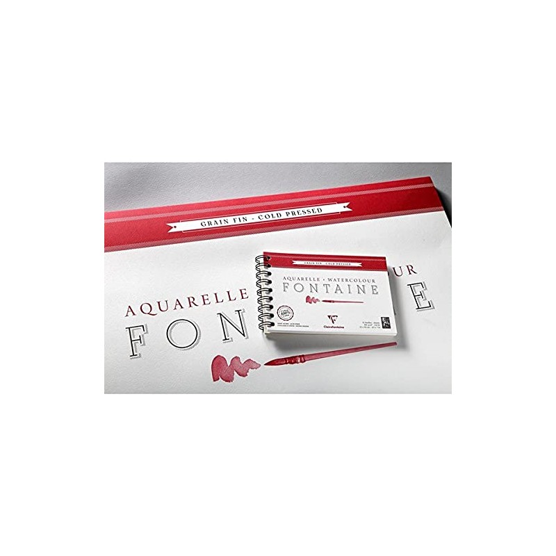 Clairefontaine - Ref 96436C - Fontaine Cold Pressed Watercolour Glued