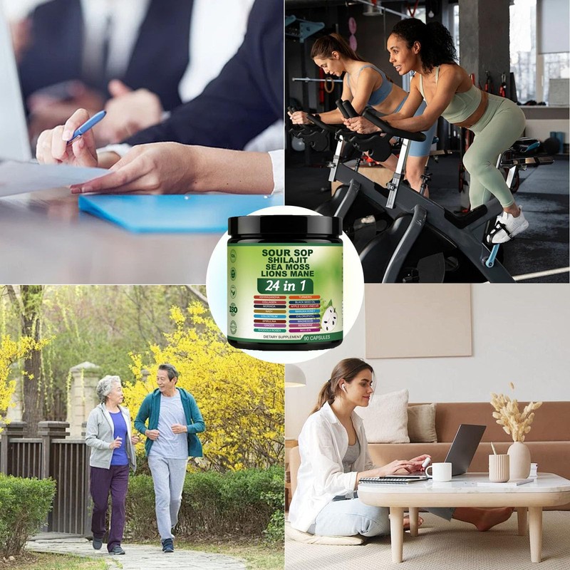 Soursop Capsules - 24 in 1 Graviola Soursop Capsules with