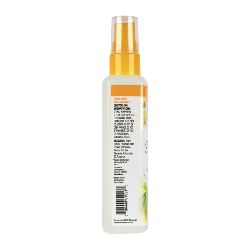 Crystal Deodorant Essence Spray 4 Ounce Chamomile/Green Tea, All Over