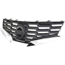 Garage-Pro Grille Assembly Compatible with 2008 Nissan Altima Painted Black Shell and Insert Coupe