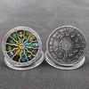 12 Constellations Challenge Coins, Constellations Good Luck Amulet