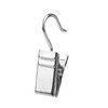 JOIKIT 100 PCS Curtain Clips with Hook, Silver Metal Curtain