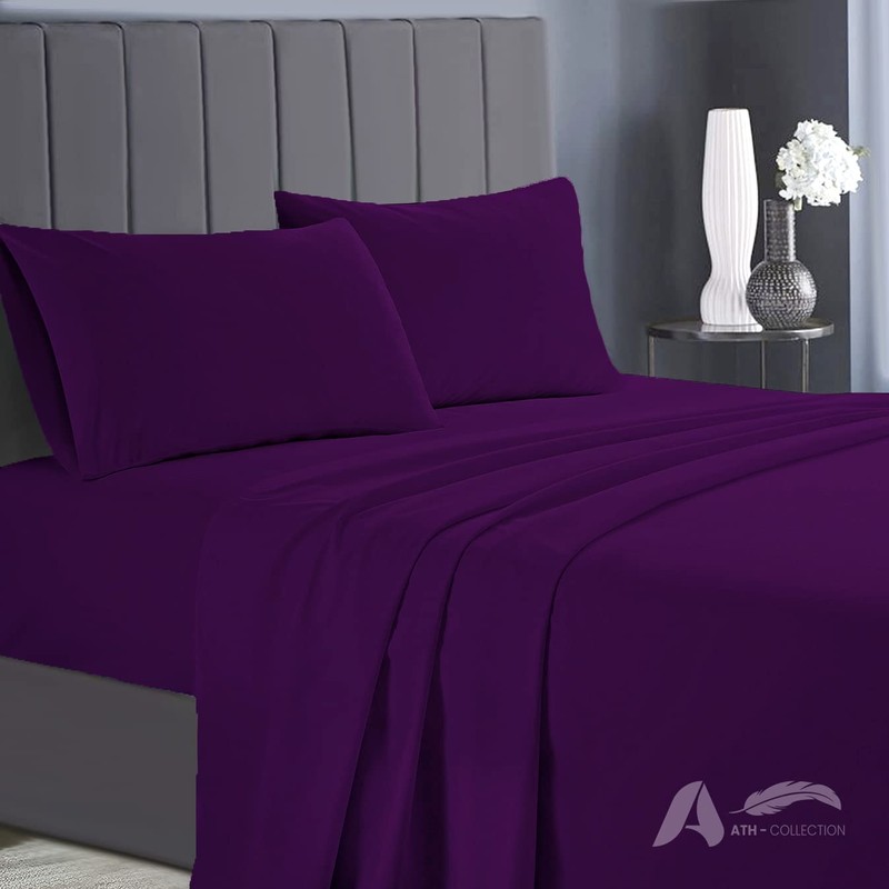 AATH COLLECTION Egyptian Cotton Flat Sheets, 200 Thread Count Single,