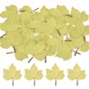 sourcing map 200 Pack Artificial Maple Leaves Fall Leave Cutouts