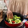 Wooden Spoons for Cooking 6 Piece, Natural Kitchen Utensils Spatula,