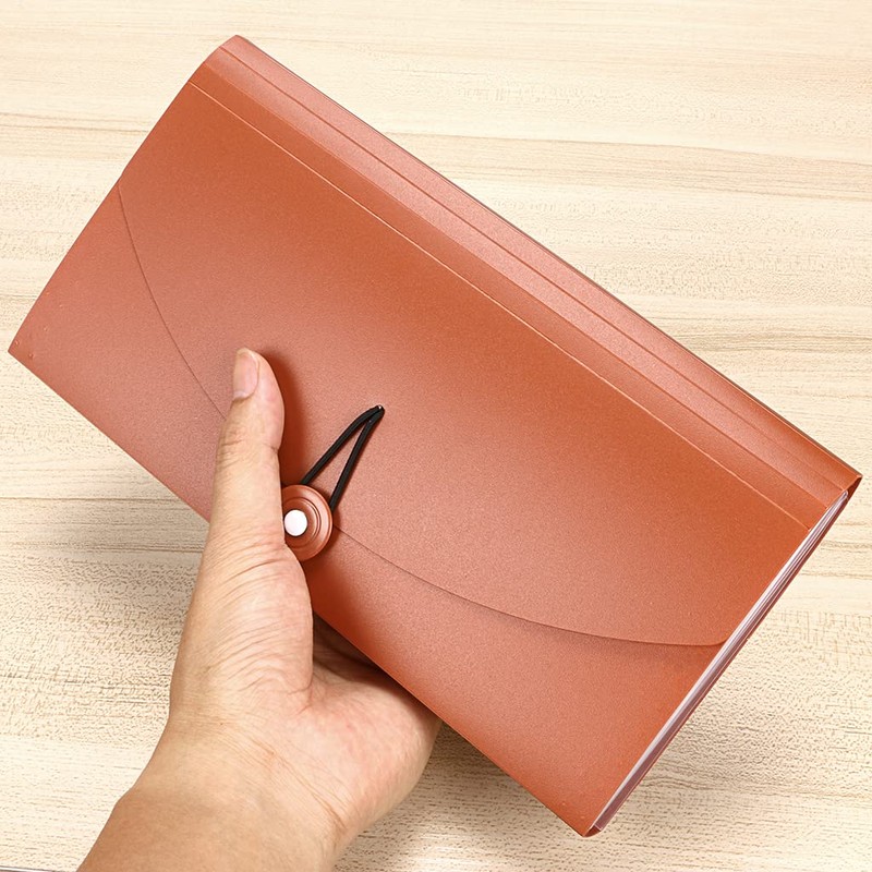 JuxYes 13 Pockets Expanding Accordion File Folder Expandable File Organizer