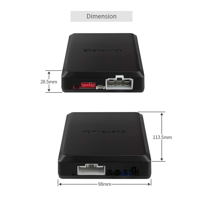 EASYGUARD EC002-K Rolling Code Universal PKE Car Alarm System Auto