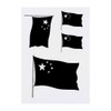 4 x 'Waving Chinese Flag' Temporary Tattoos - Water Resistant,