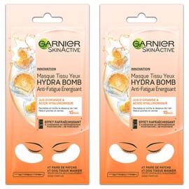 Garnier SkinActive Hydra Bomb Fabric Eye Mask Anti Energy - Pack of 2