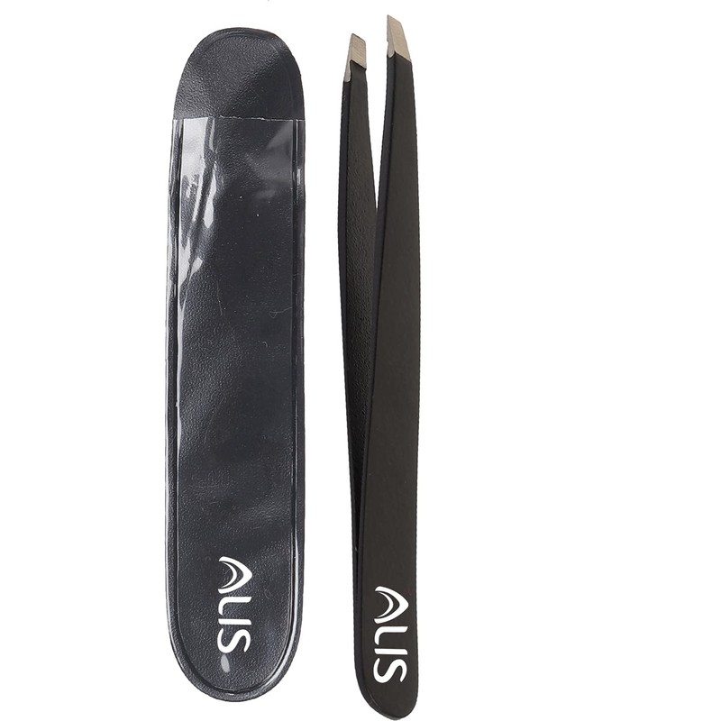 Alis Black Square Tip Tweezer | Great Precision for Hair