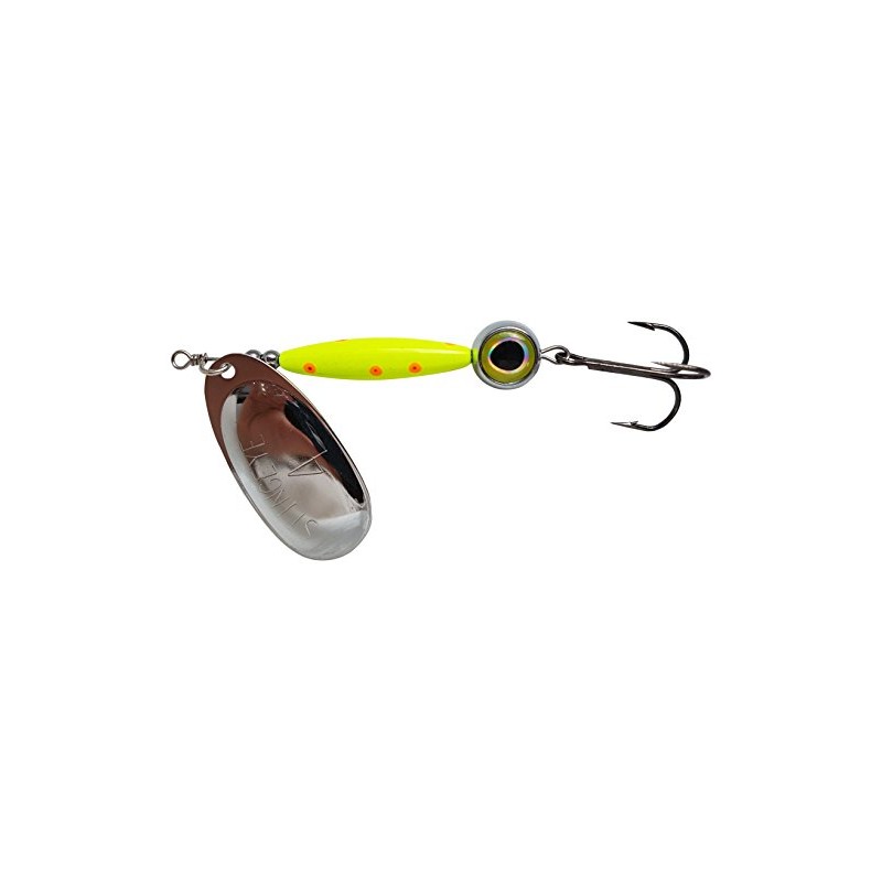 Thundermist Lure Company Eye#4-S-CO-SIL Stingeye Spinner Fishing Lure, Chartreuse