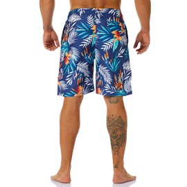 KAILUA SURF Mens Swim Trunks Long, Quick Dry Mens Boardshorts, 9 Inches Inseam Mens Bathing Suits with Mesh Lining