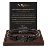 Gifts for Him Leather Bracelet for Men Infinity Knot Bracelets