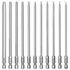 JAMHEXOU 11pcs 200mm Extra Long Torx Screwdriver Bit Set, Magnetic