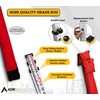 AdirPro 9 ft Aluminum Telescoping Grade Rod | Dual-Sided 5-Section