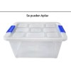 Alica Caja Organizadora De Plastico Transparente 12.5 L Con Tapa