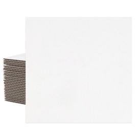 Mat Board Center, 25 pack 12x12 Corrugated Cardboard sheet, 1/8 inch thick, Flat Cardboard for Mailing, Pack Shipping, Cardboard Backing, Craft Card Board