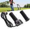1 Pair Handlebar Throttle Grip Universal LED Display Wire Twist