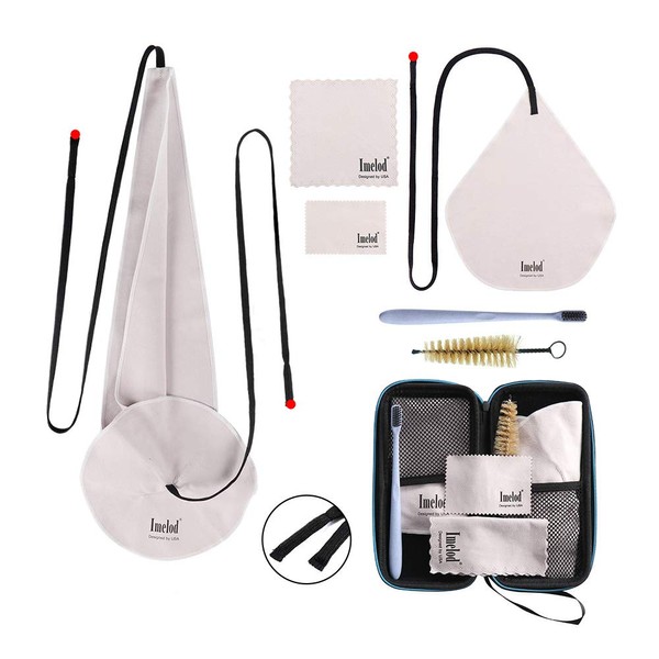 Imelod Saxophone Cleaning kit with Case for Alto Tenor Clarinet