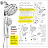 AquaDance High-Pressure 48-Mode 3-Way Shower Spa Combo with Adjustable 18-Inch