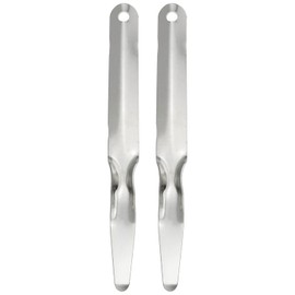 E-outstanding 2PCS Stainless Steel Flat Staplers Puller, Staple Remover Tools, Stainless Steel Crowbar Nail Lifter for Office Home Business