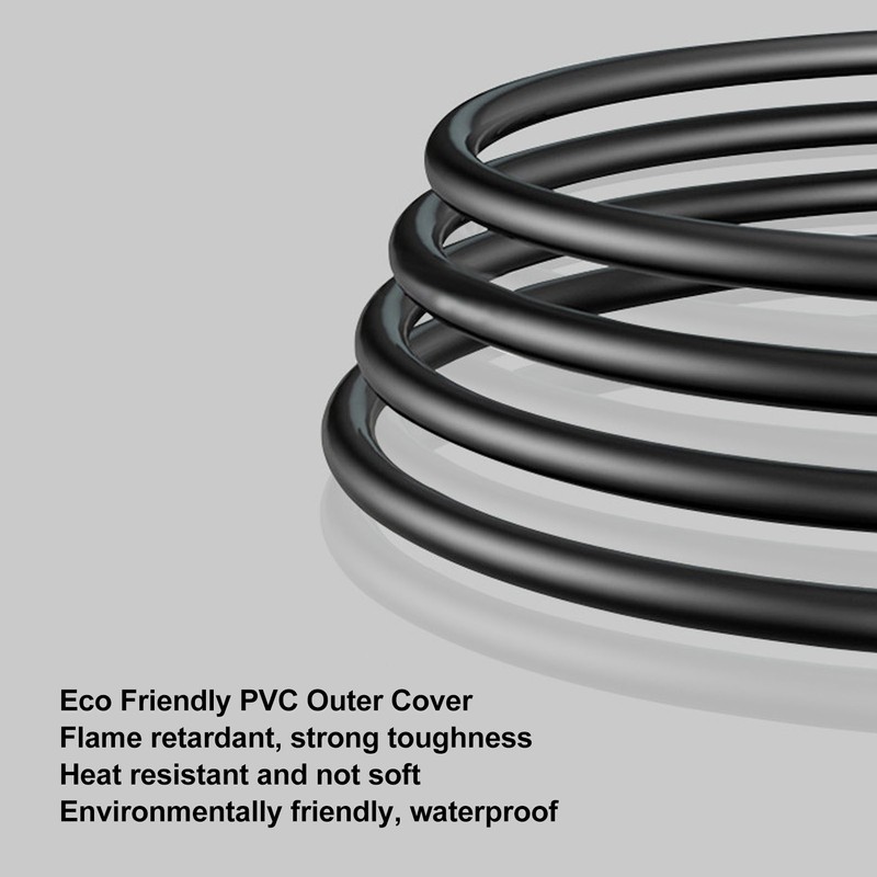 IEC320 C14 to C7 Cord Male to Female Power Adapter