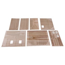 Perfeclan 1/35 Wooden European Diorama Battlefield Ruins Building Scenes Kit