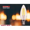 Satco S29877 Candelabra Bulb in Light Finish, Clear