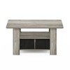 Furinno Andrey Coffee Table with Bin Drawer, French Oak Grey/Black