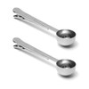 2 Pack 7Inch Coffee Scoop Measuring with Bag Sealing Clip