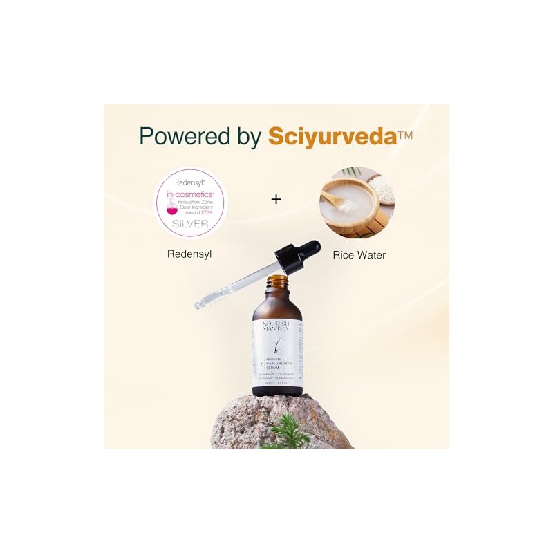 NOURISH MANTRA Suero Avanzado para El Recrecimiento Del Cabello 50Ml