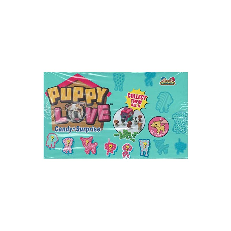 Kidsmania Puppy Love, Candy + Surprise - Display Pack of