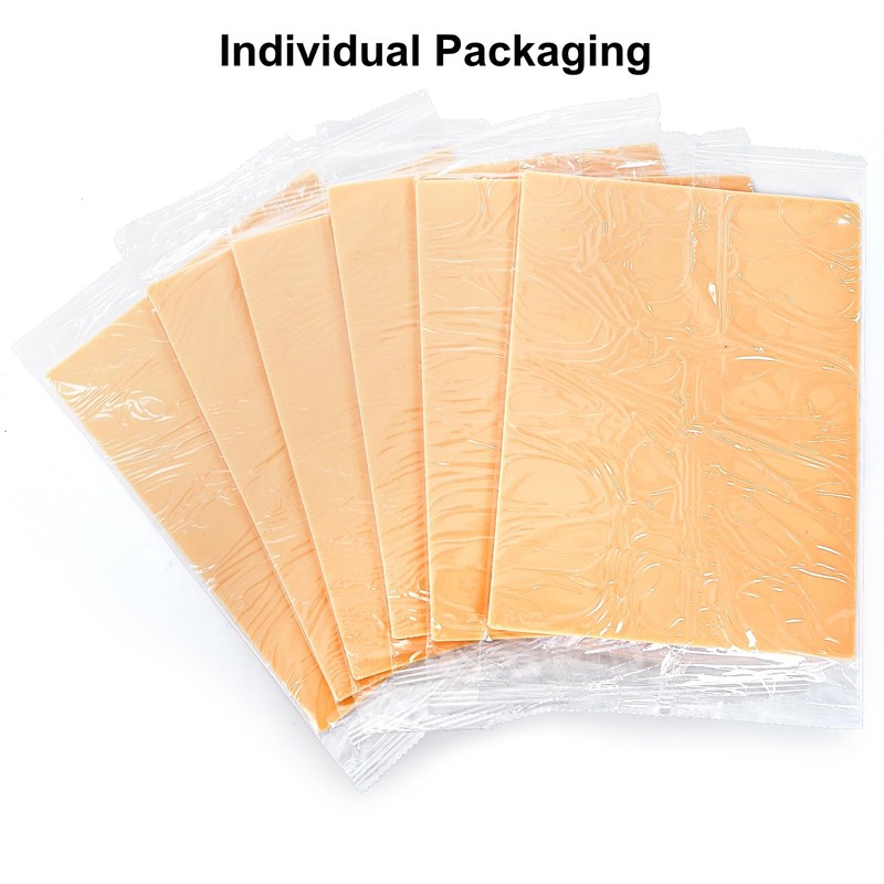 DEAYOU 16 Pcs 3MM Tattoo Practice Skins, Thick Fake Tattoo