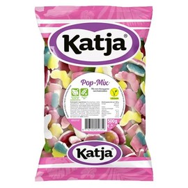 Katja Pop Mix I Soft Chewy Fruit flavored Gummy Candy I 500g 17.6 ounce