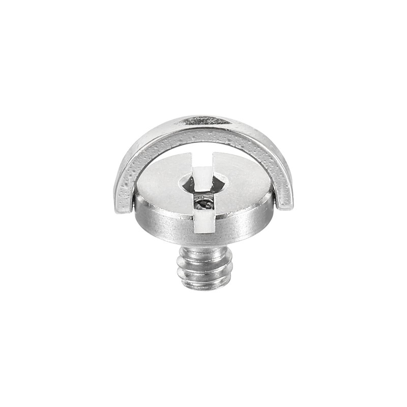 PATIKIL 1/4-20 Thread 12mm Length D-Ring Stainless Steel Camera Fixing