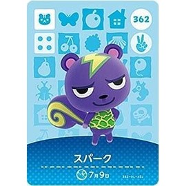 Animal Forest Amiibo Card 4 ND Bullet [362] Spark