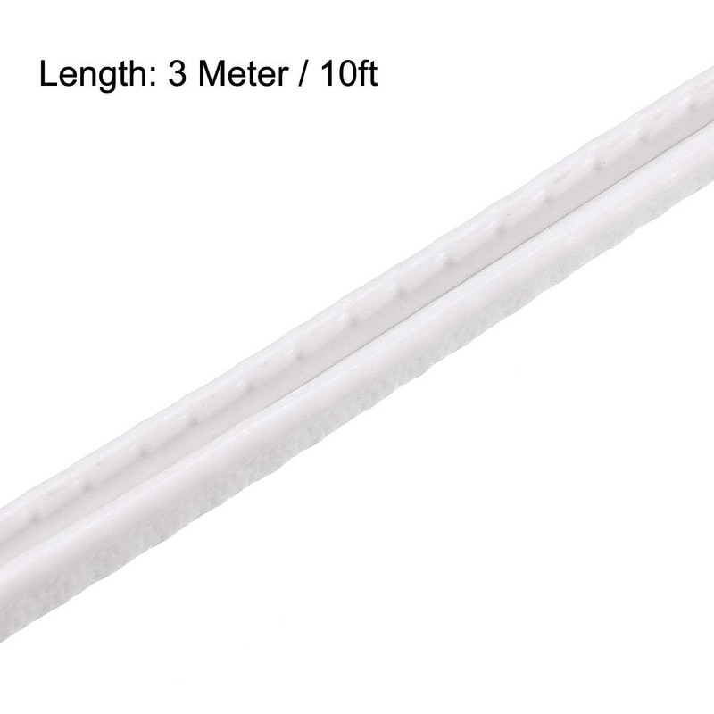 uxcell Edge Trim U Seal White PVC Plastic U Channel