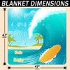 PHMOJEN Baby Monthly Milestone Blanket, Sea Surfboard Waves, Newborns 1