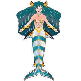 X Kites Wind Zone Mermaid DLX Nylon Kite, 62 Inches Tall