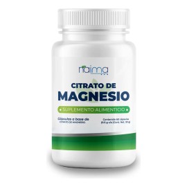 Citrato Magnesio 500mg Naima 60caps Puro Alta Absorción