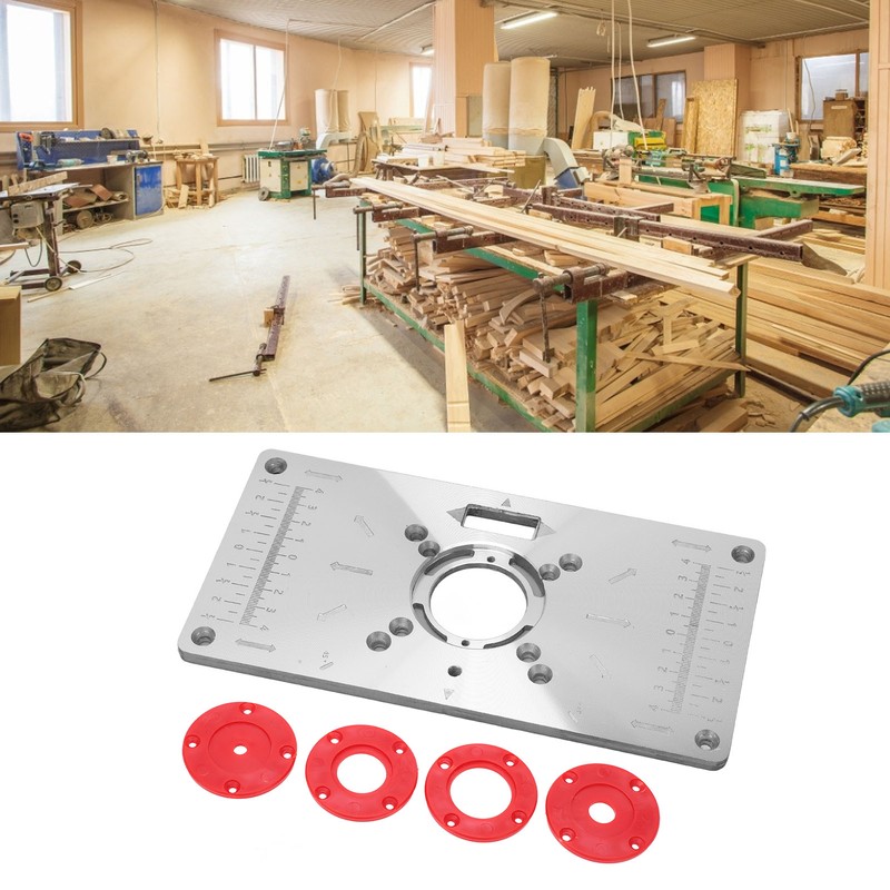 Aluminium Router Table Insert Plate for Woodworking Benches Milling Trimming