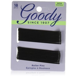 Goody Black Roller Pins, 3 inches 18 ea (Pack of 6)