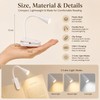 Rechargeable Book Light for Reading – 3-Color Dimmable LED Clip
