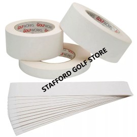 The GolfWorks Double-Sided Golf Club Grip Tape Standard Adhesive for Regripping – Choose Size - 2" x 10" STRIPS ( 13 PCS )