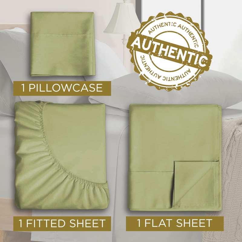 Twin Sheet Set - 1800 Ultra-Soft Microfiber Twin Bed Sheets