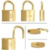 Wake Sangyo TWE Keyed Cylinder Lock Padlock Brass 1.6 inches