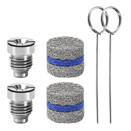 SEPLY 1.1 mm Orifice Foam Cannon Nozzle and Foam Maker Meshes Kit for Foam Cannon Replacement Thread Nozzle Tips and Mesh Filter, with Cleaning Tools, 3000PSI 2-Pack